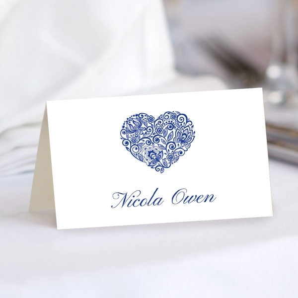 Lace Love Heart Place Card
