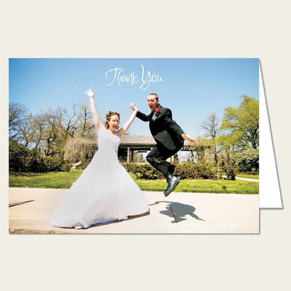 Wedding Thank You - Add Your Own Photo - A6 Landscape