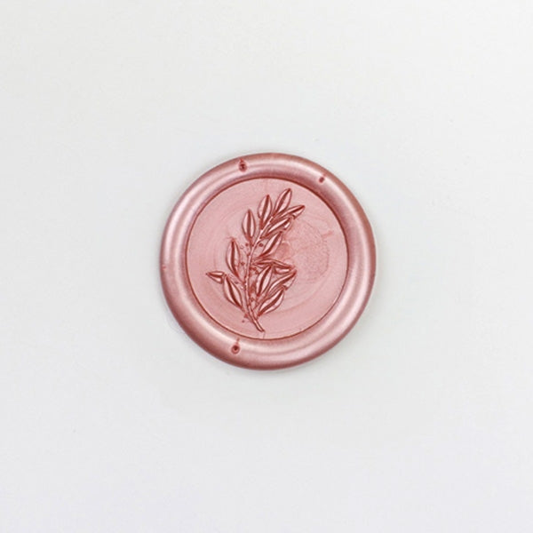 Wax Seals - Laurel Leaf Pink - Pack of 10