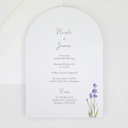 Lavender Wedding Invitation
