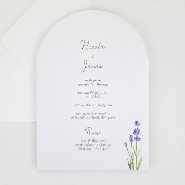 category header image Lavender Wedding Invitation