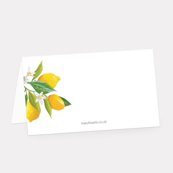 Lemon Citrus Place Card