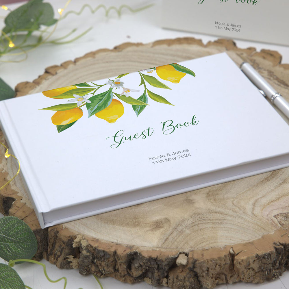 Lemon Citrus - Wedding Guest Book