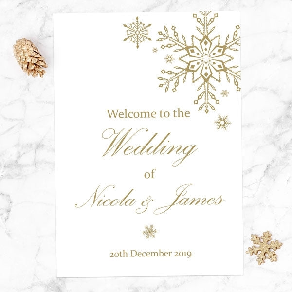 Let It Snow - Wedding Sign Range