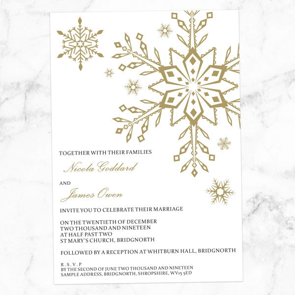 Let It Snow Wedding Invitation