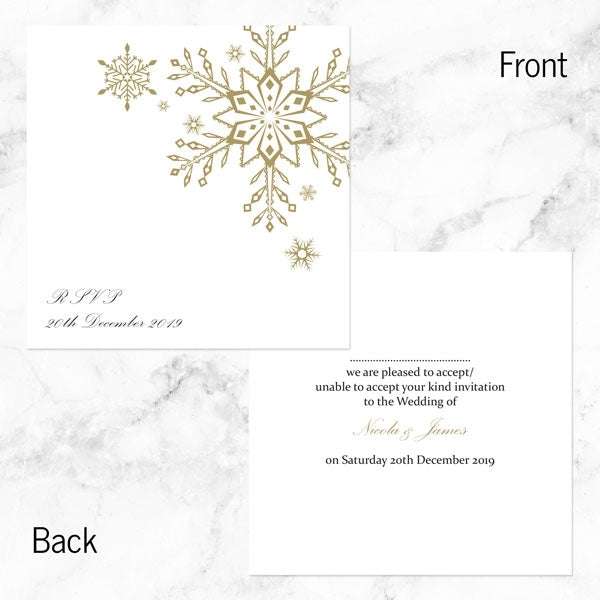 Let It Snow RSVP Cards