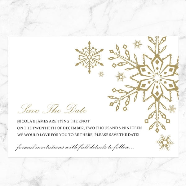 Let It Snow Save The Date Cards