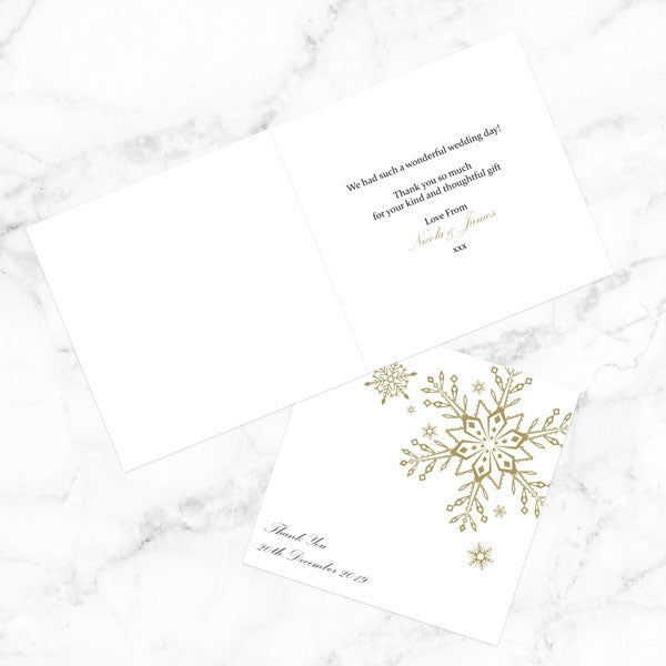 Let It Snow Thank You Card
