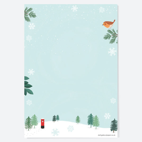 Postbox & Robin - Special Delivery - Christmas Writing Set - Pack of 20