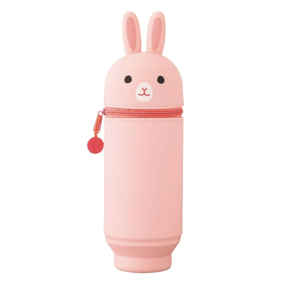 Lihit Lab PuniLabo Standing Pen Case Pink Rabbit