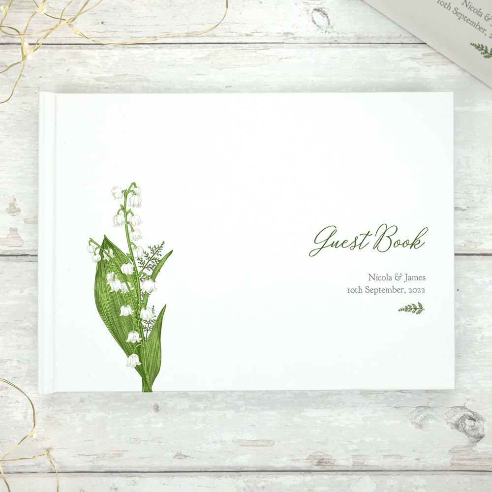 Lily of the Valley - Iridescent Wedding Guest Book