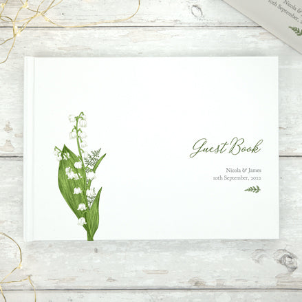 Lily of the Valley - Iridescent Wedding Guest Book