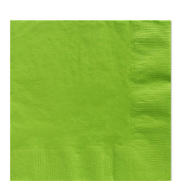 Napkins - Lime Green Party Tableware - Pack of 20
