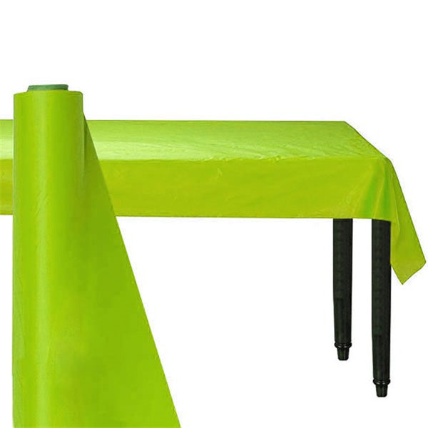 Plastic Banqueting Roll 30m x 1m - Lime Green Party Tableware