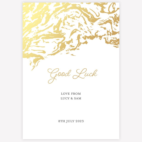 Marble Swirls Foil Lottery Holder