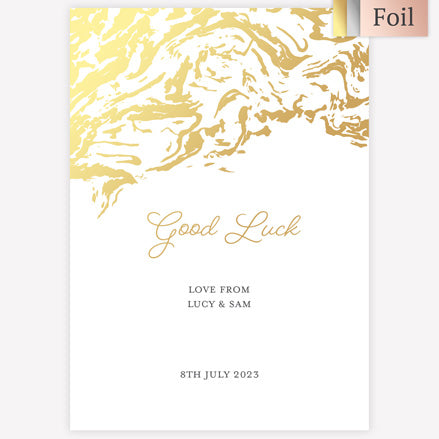 Marble Swirls Foil Lottery Holder