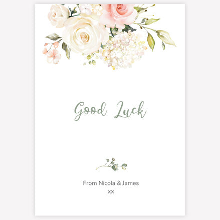 Pink & White Country Bouquet Lottery Holder