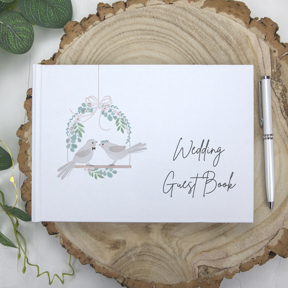 Love Birds & Eucalyptus - Wedding Guest Book