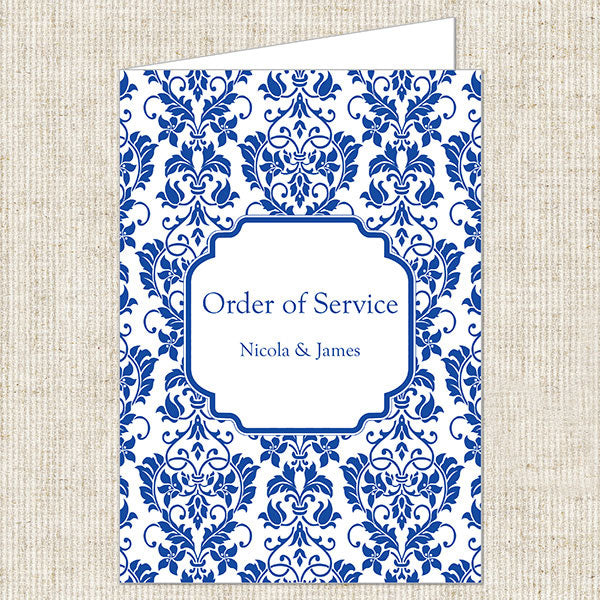 Delicate Swirl Pattern Order of Service
