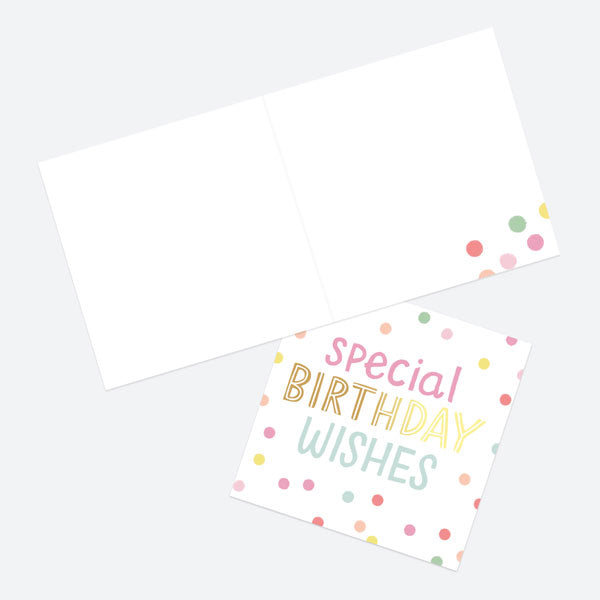 Luxury Foil Birthday Card - Sweet Spot Typography - Special Birthday Wishes