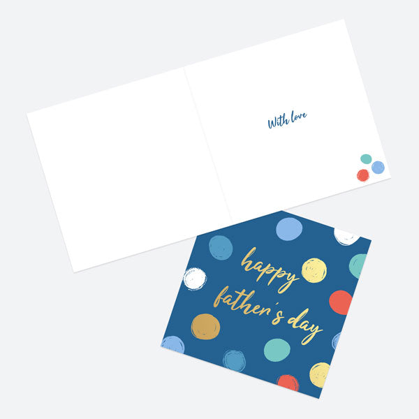 Luxury Foil Father's Day Card - Spots