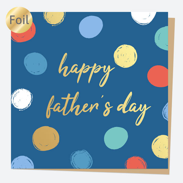 Luxury Foil Father's Day Card - Spots