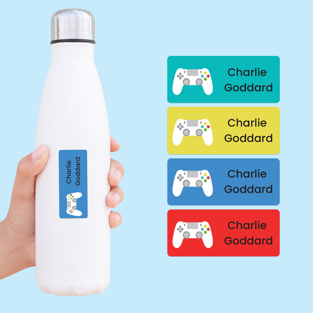 Stick On Waterproof Name Labels - Game Controller - Pack of 43