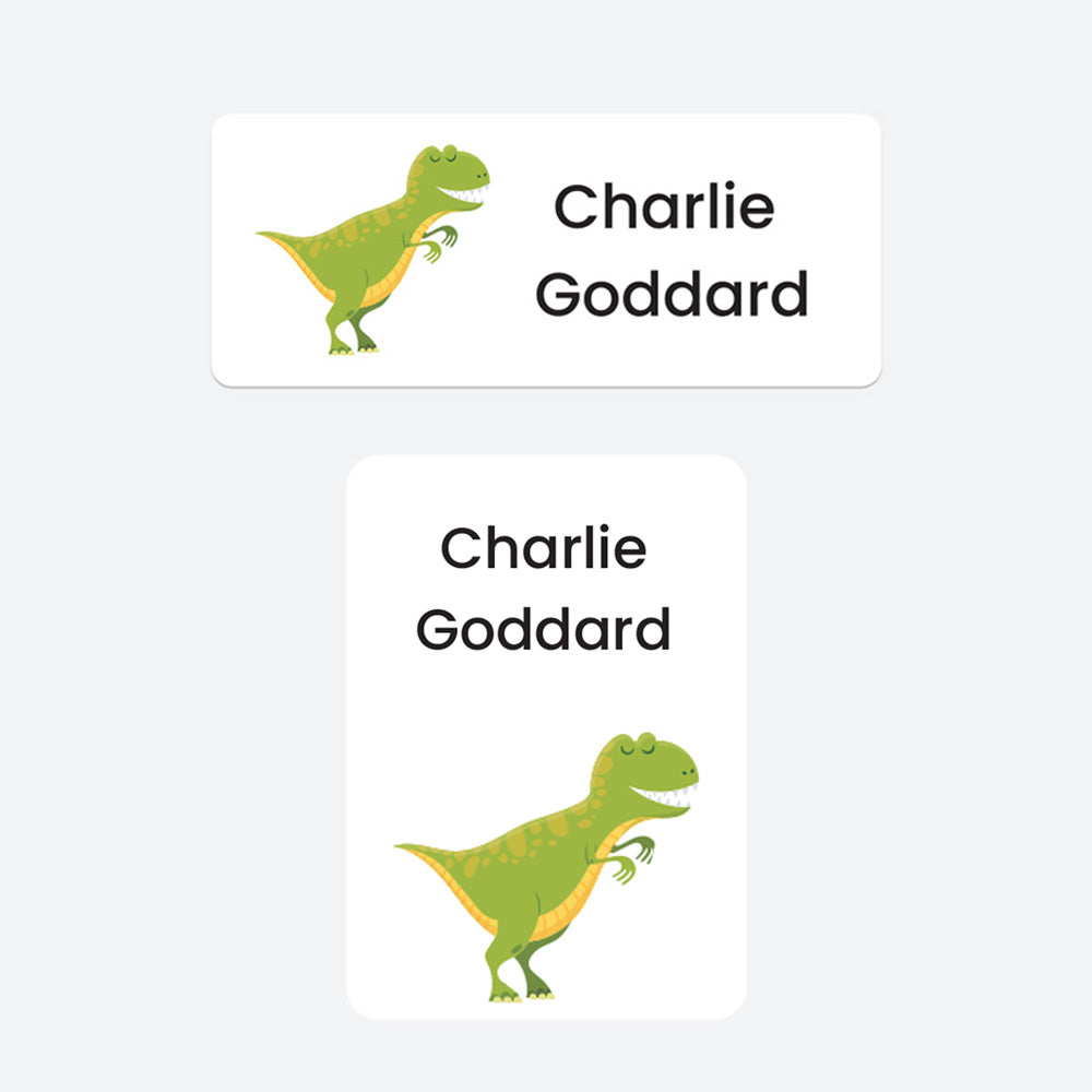 Stick On Waterproof Name Labels - Dinosaur - Pack of 43