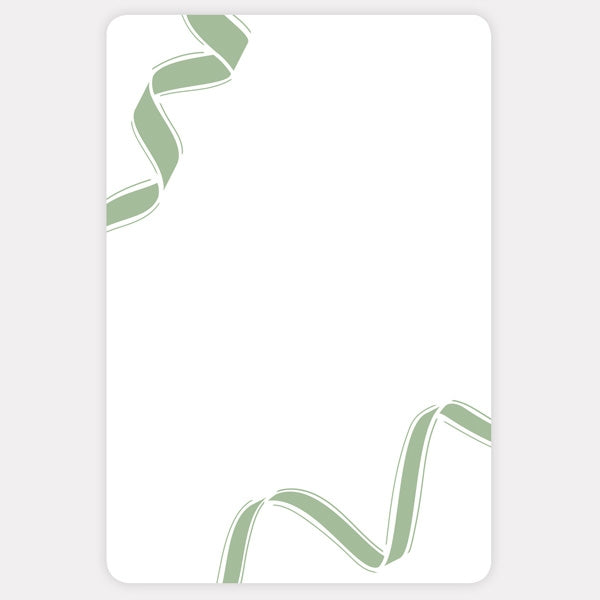 Ribbon Border Wedding Menu