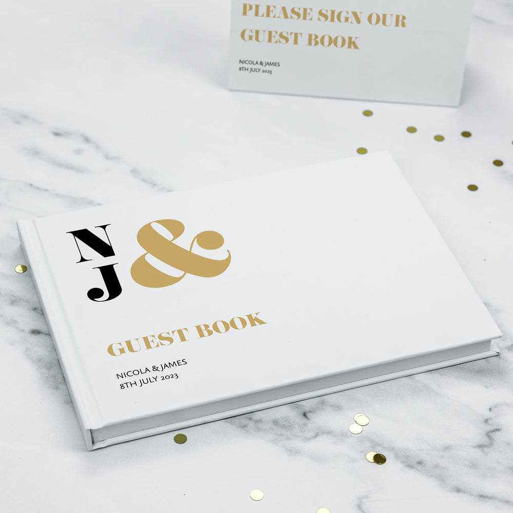 Metallic Ampersand - Metallic Wedding Guest Book