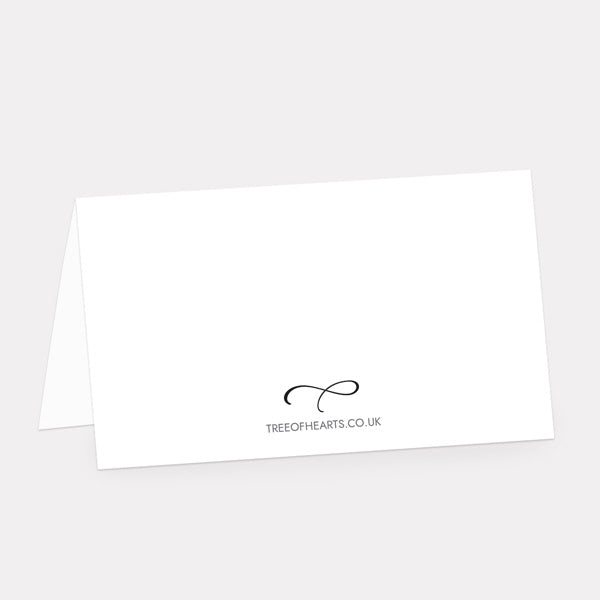 Minimalist Typography Place Card