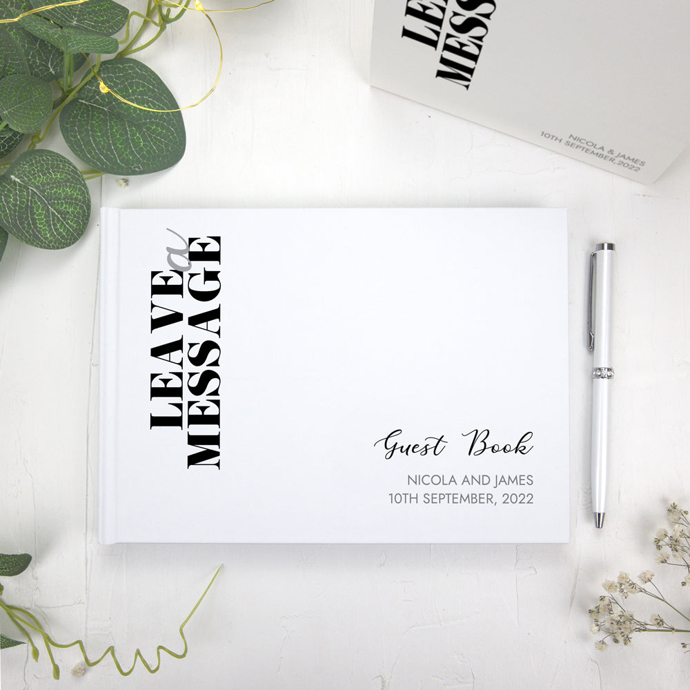 Minimalist Typography - Wedding Guest Book