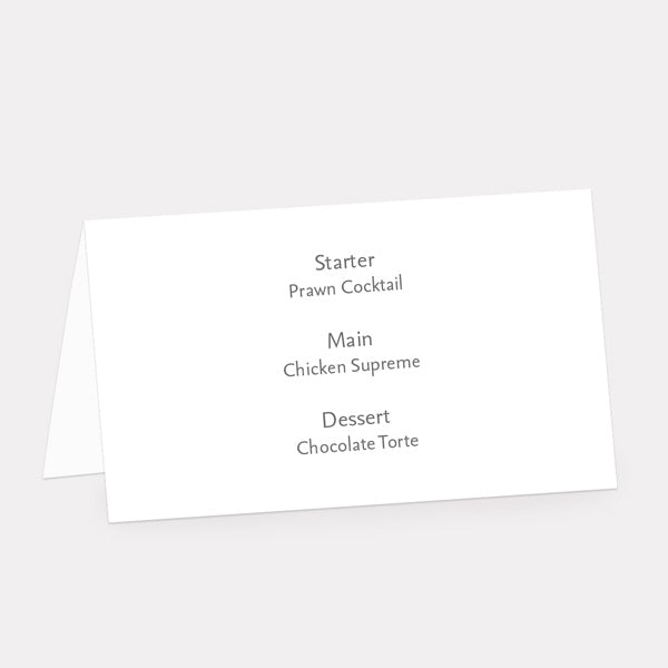 Modern Sprig Iridescent Place Card