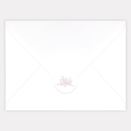 Monogram Floral Crest Envelope Seal - Pack of 70