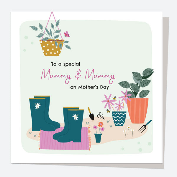 Mother's Day Card - Pretty Wildflowers - Garden - Special Mummy & Mummy