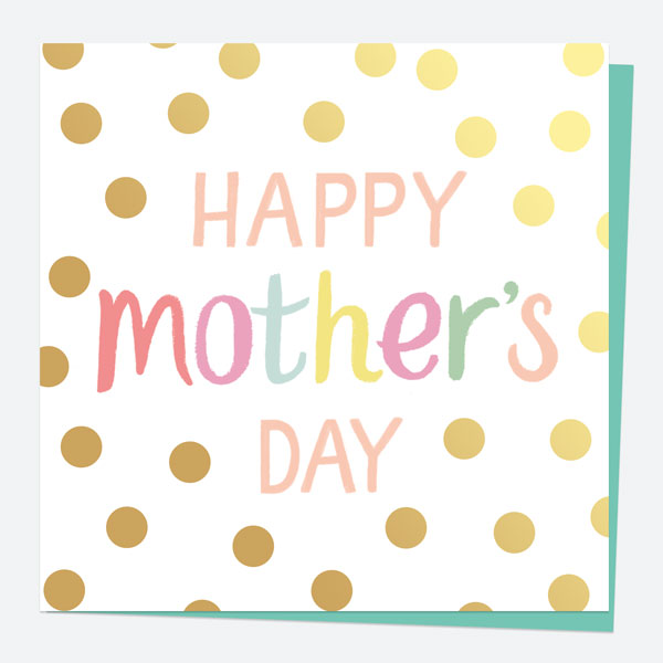 Luxury Foil Mother's Day Card - Sweet Spot Typography - Happy Mother's Day