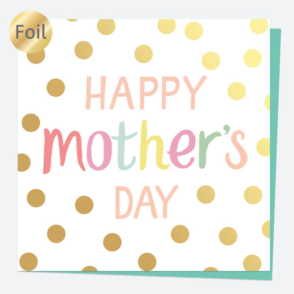 Luxury Foil Mother's Day Card - Sweet Spot Typography - Happy Mother's Day