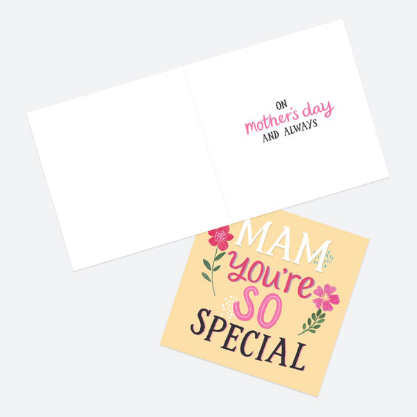 Mother's Day Card - Typography - Mam You're So Special