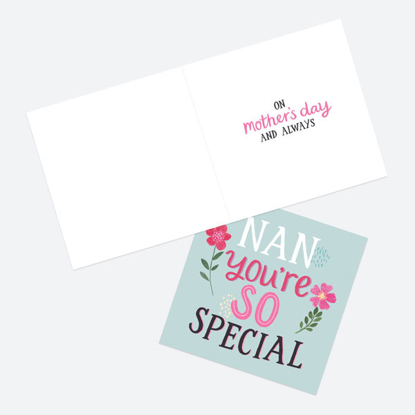 Mother's Day Card - Typography - Nan You're So Special