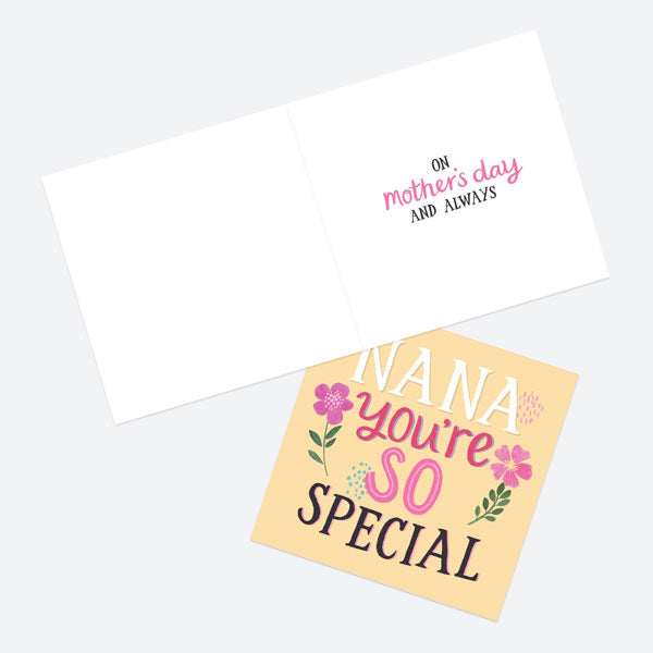 Mother's Day Card - Typography - Nana You're So Special
