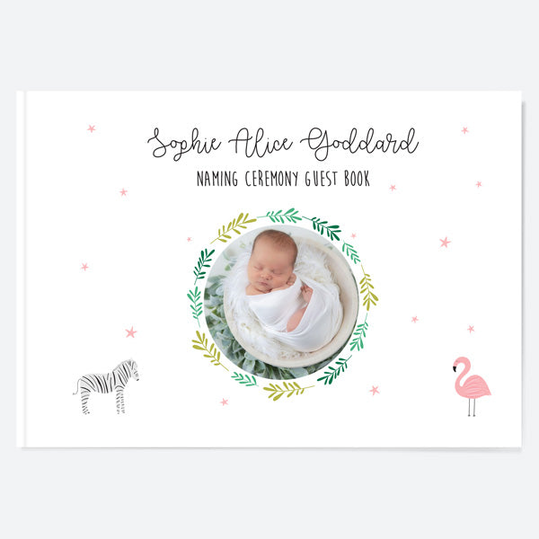 Girls Go Wild - Naming Ceremony Guest Book - Use Your Own Photo
