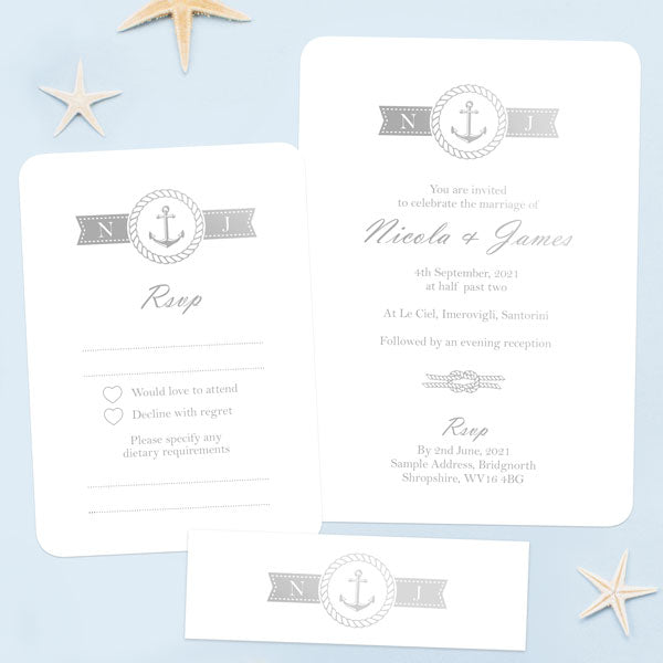 Nautical Monogram Foil Boutique Sample