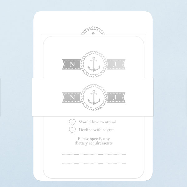 Nautical Monogram Foil Boutique Sample