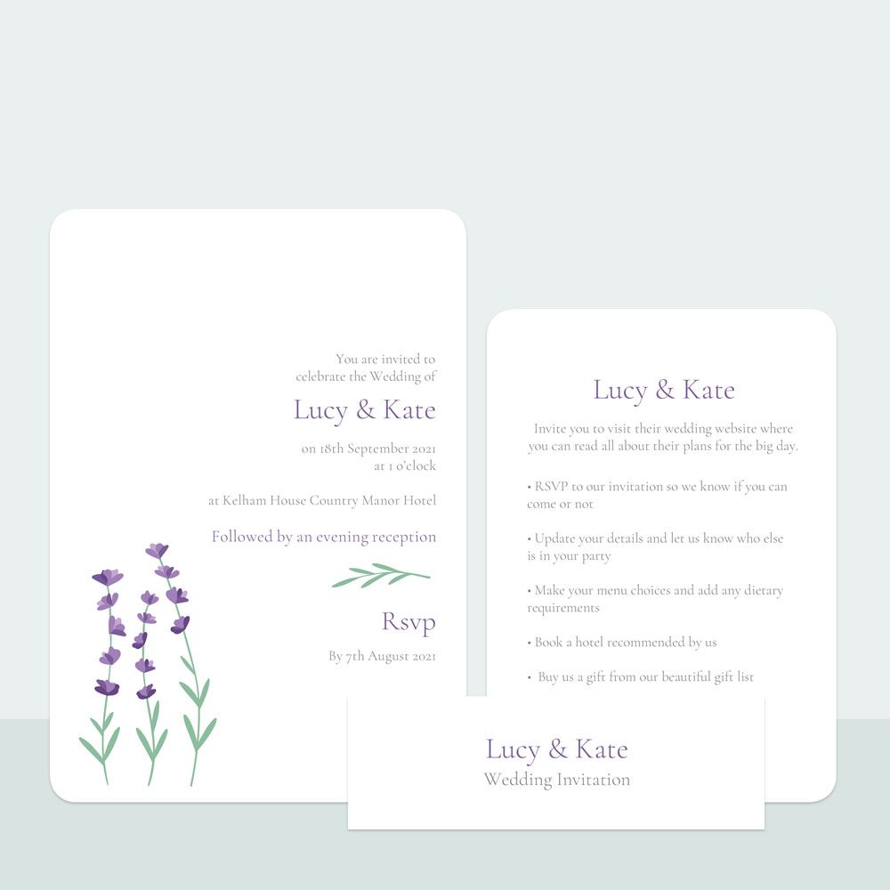 Lavender Field Iridescent Suite Sample