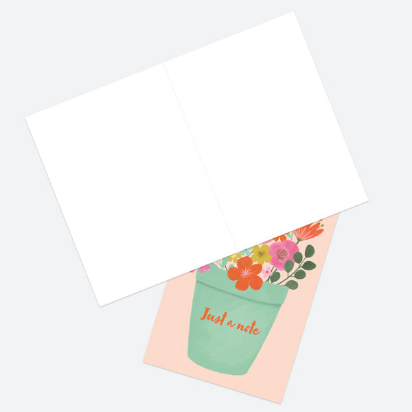 Beautiful Blooms - Flower Pot - A6 Note Cards - Pack of 10