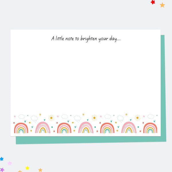 Chasing Rainbows - Brighten Your Day - Note Cards - Pack of 10
