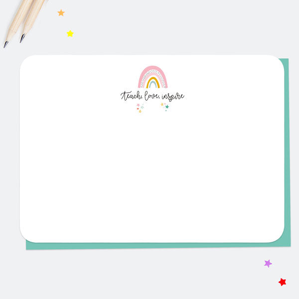 Chasing Rainbows - Teach Love Inspire - Note Cards - Pack of 10