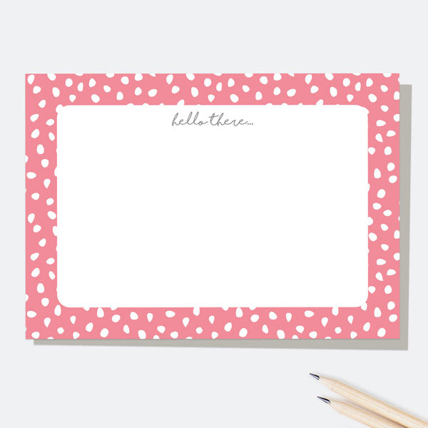 Pinking Out Loud - Hello There - Note Cards - Pack of 10