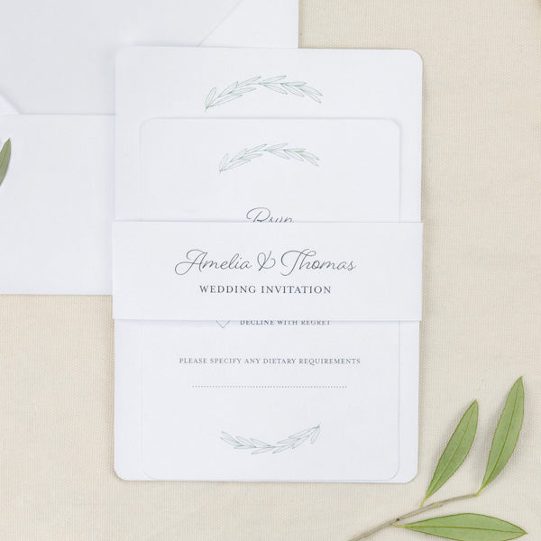 Olive Branch - Boutique Wedding Invitation & RSVP