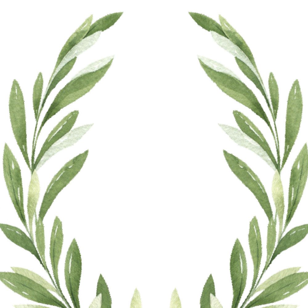 Olive Wreath - Wedding Invitation